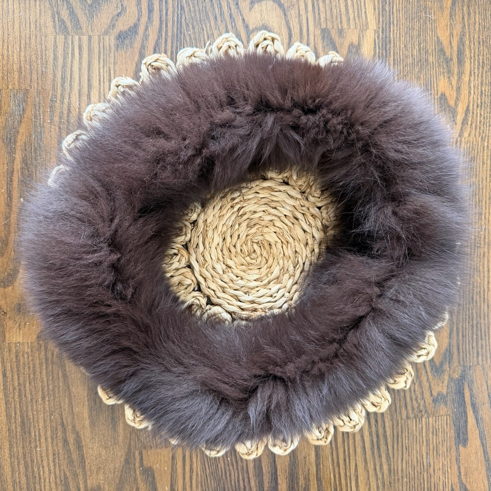 Mink fur headband